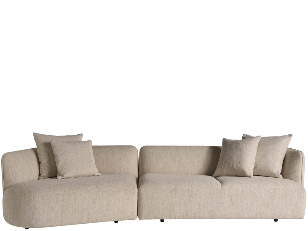 Universal Furniture Danica Sectional Sofa - Luxurious Neutral Upholstery, Sculptural Design & Deep Comfort For Your Home  100% Polyester U530511lsrl-1832-1-universal