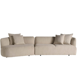 Universal Furniture Danica Sectional Sofa - Luxurious Neutral Upholstery, Sculptural Design & Deep Comfort For Your Home  100% Polyester U530511lsrl-1832-1-universal