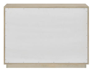 Universal Furniture Oasis Dresser - Elegant Storage Solution With Sculptural Wave-patterned Drawers And Soft-close Guides Dockside Tan And Shoreline White  U533030-universal