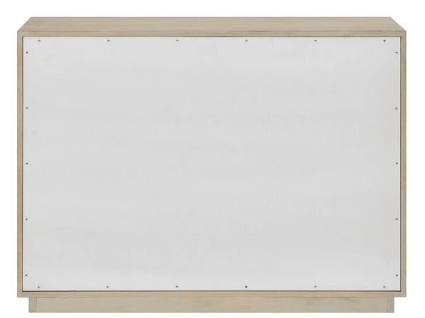 Universal Furniture Oasis Dresser - Elegant Storage Solution With Sculptural Wave-patterned Drawers And Soft-close Guides Dockside Tan And Shoreline White  U533030-universal