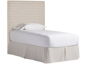 Universal Furniture Drift Upholstered Headboard - Twin Size, Stria Sand Fabric With Stylish Flange Welting, Perfect For Kids  100% Polyester U533203h-universal