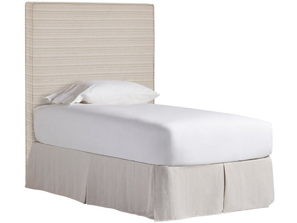 Universal Furniture Drift Upholstered Headboard - Twin Size, Stria Sand Fabric With Stylish Flange Welting, Perfect For Kids  100% Polyester U533203h-universal