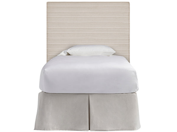 Universal Furniture Drift Upholstered Headboard - Twin Size, Stria Sand Fabric With Stylish Flange Welting, Perfect For Kids  100% Polyester U533203h-universal