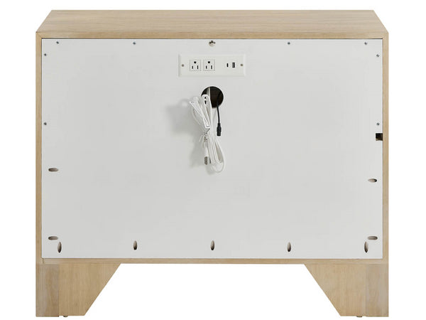 Universal Furniture Dockside Nightstand With Usb Charging Ports - Stylish Coastal Design For Modern Bedrooms Dockside Natural Tan Oak  U533351-universal