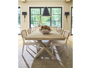 Universal Furniture Shoreline Dining Chairs Set Of 2 - Stylish Danish Cord Backrest & Cozy Nomad Snow Seat Design Shoreline White 92% Polyester,8% Linen U533a626p-universal