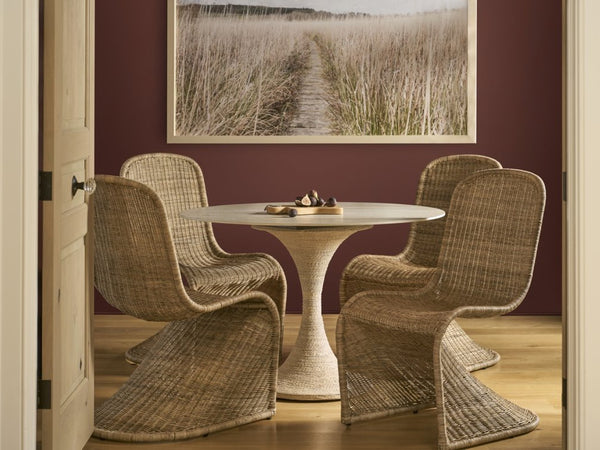 Universal Furniture Oasis Dining Chair - Sculptural Woven Design With Coastal Style, Perfect For Comfort & Elegance Barley Brown  U533622-universal