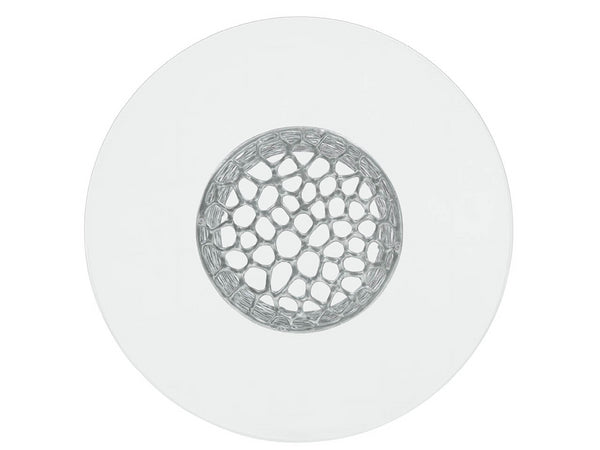 Universal Furniture Coral Dining Table - 54-inch Round Glass Top With Sculptural Base For Elegant Coastal Dining Spaces Antique Nickel  U533656n-54-universal