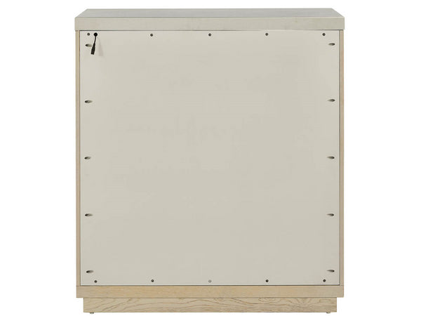 Universal Furniture Dockside Bar Cabinet - Stylish 38-inch Warm Oak Design With White Quartz Top, Wine Storage & Glass Racks Dockside Natural Tan Oak  U533690-universal