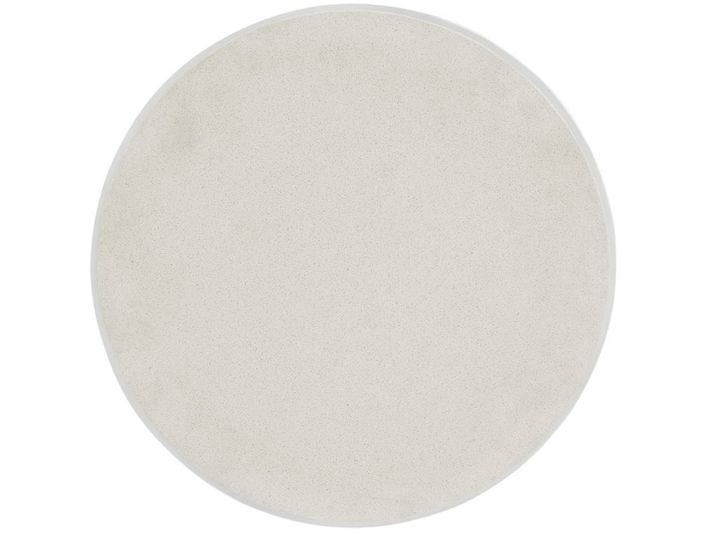 Universal Furniture Coral Cocktail Table - Sleek Modern Design With Sculptural Metal Base And Striking Stone Top Elegance White  U533801-universal