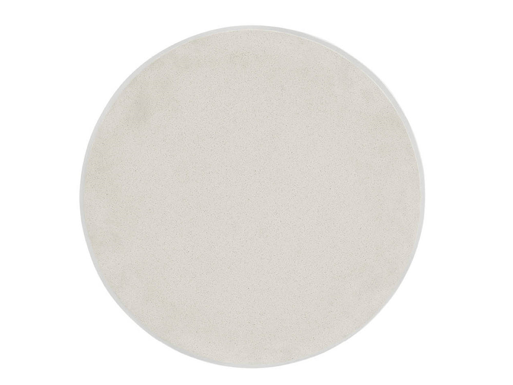 Universal Furniture Coral Round Side Table – Sculptural Elegance With Durable Quartz Top & Modern Coastal Design White  U533802-universal