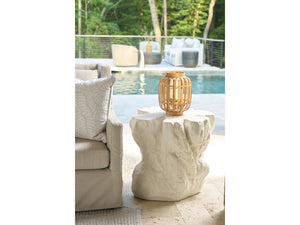 Universal Furniture Cliffside Accent Table - Stunning White Concrete Coastal Design For Modern Home Decor & Style White  U533825-universal