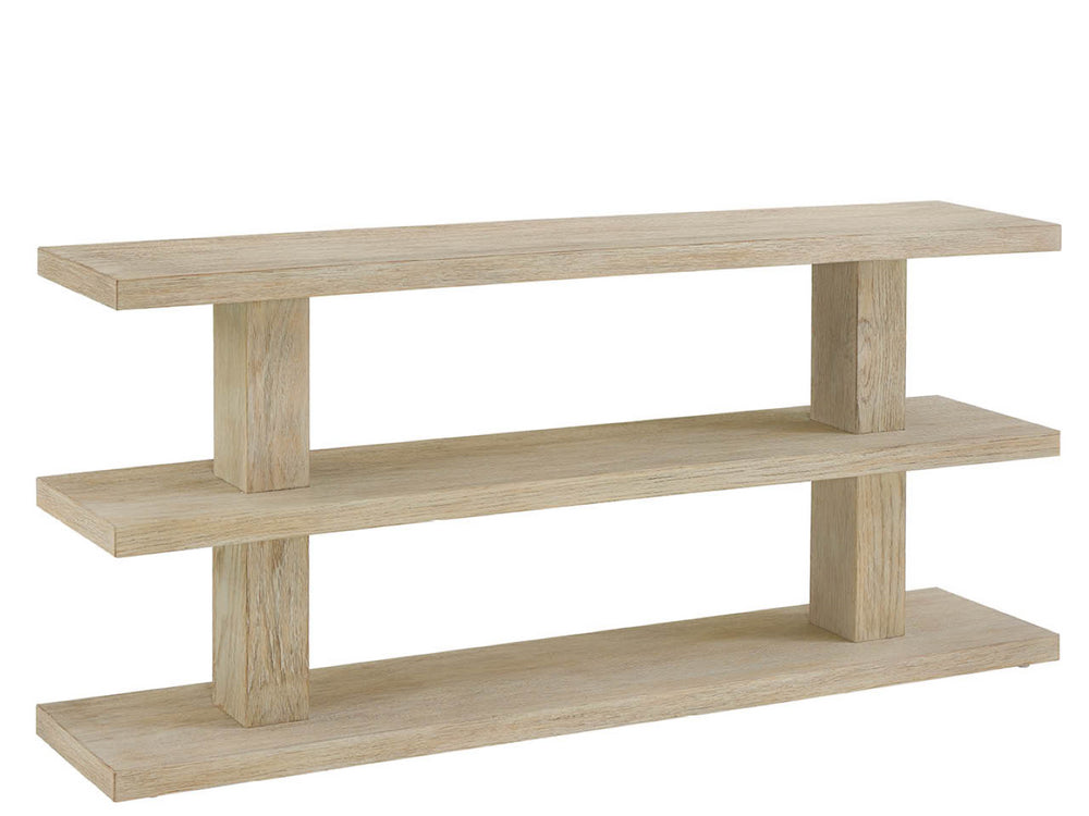 Universal Furniture Dockside Console Table - 68-inch Three-tier Design In Warm Oak For Coastal-style Home Decor Dockside Tan  U533829-universal