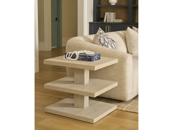 Universal Furniture Dockside End Table - 22-inch Three-tier Design In Warm Oak For Stylish Coastal Living Spaces Dockside Tan  U533830-universal