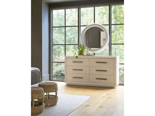Universal Furniture Shoreline Dresser: Stylish 6-drawer Storage With Jewelry Trays And Sleek Bar Pulls For Your Home Shoreline White  U533a040-universal