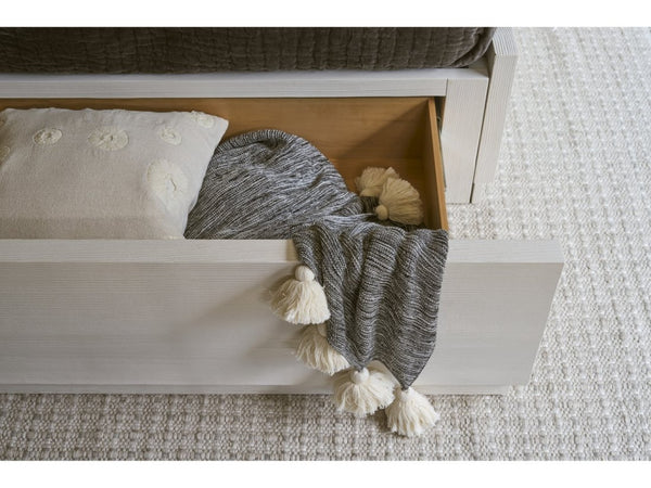 Universal Furniture Shoreline King Panel Storage Bed - Stylish Design With Spacious Storage, Perfect For Modern Bedrooms White Pine  U533a260sb-universal