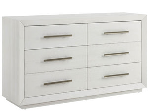 Universal Furniture Shoreline Dresser: Stylish 6-drawer Storage With Jewelry Trays And Sleek Bar Pulls For Your Home Shoreline White  U533a040-universal