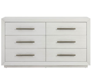Universal Furniture Shoreline Dresser: Stylish 6-drawer Storage With Jewelry Trays And Sleek Bar Pulls For Your Home Shoreline White  U533a040-universal