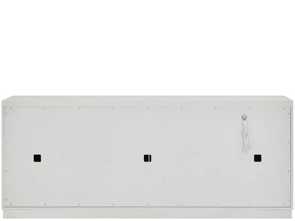 Universal Furniture Shoreline Credenza - Coastal-inspired Storage Solution With Louvered Doors For Dining Or Media Rooms Shoreline White  U533a677-universal