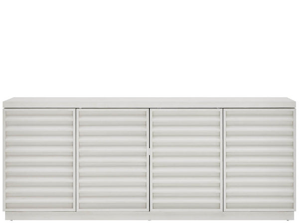 Universal Furniture Shoreline Credenza - Coastal-inspired Storage Solution With Louvered Doors For Dining Or Media Rooms Shoreline White  U533a677-universal