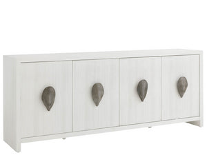 Universal Furniture Shoreline Credenza - Coastal-inspired Storage Solution With Louvered Doors For Dining Or Media Rooms Shoreline White  U533a968-universal