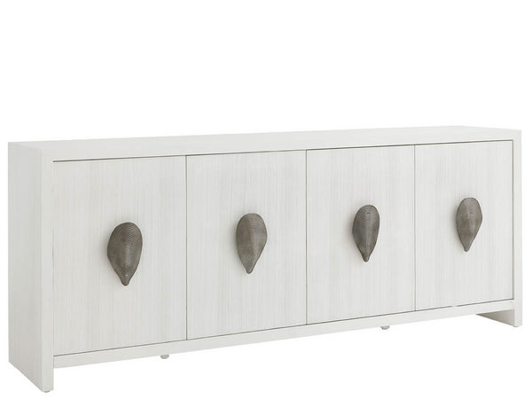 Universal Furniture Shoreline Credenza - Coastal-inspired Storage Solution With Louvered Doors For Dining Or Media Rooms Shoreline White  U533a968-universal