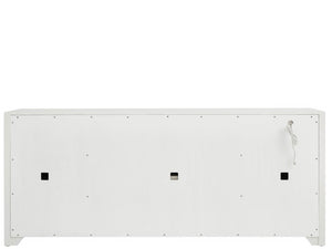 Universal Furniture Shoreline Credenza - Coastal-inspired Storage Solution With Louvered Doors For Dining Or Media Rooms Shoreline White  U533a968-universal