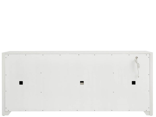 Universal Furniture Shoreline Credenza - Coastal-inspired Storage Solution With Louvered Doors For Dining Or Media Rooms Shoreline White  U533a968-universal