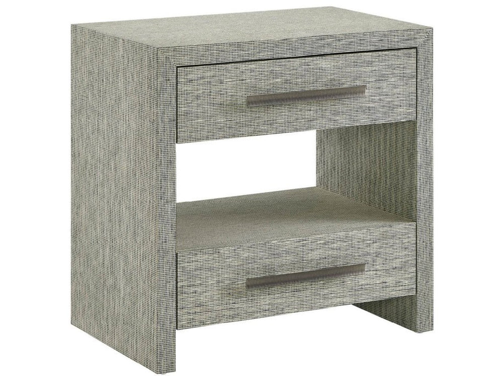 Universal Furniture Seascape Nightstand - Textured Grasscloth Design With Coastal Elegance And Convenient Storage Solutions Seascape Blue  U533b361-universal