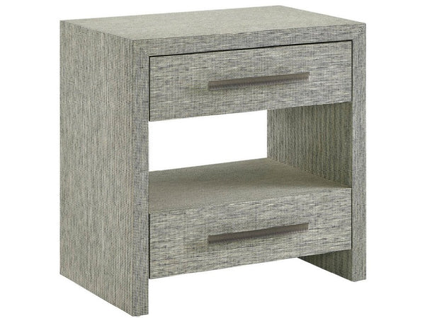 Universal Furniture Seascape Nightstand - Textured Grasscloth Design With Coastal Elegance And Convenient Storage Solutions Seascape Blue  U533b361-universal