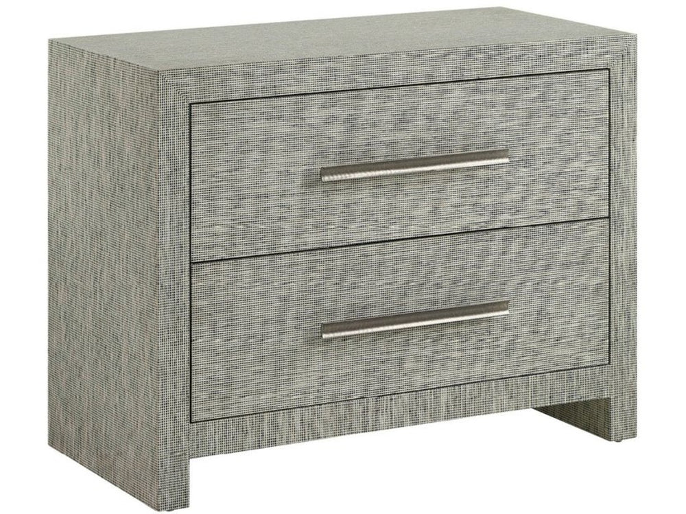 Universal Furniture Seascape Chest – Coastal Textured Grasscloth Storage Solution For Nightstand Or Accent Décor Seascape Blue  U533b366-universal