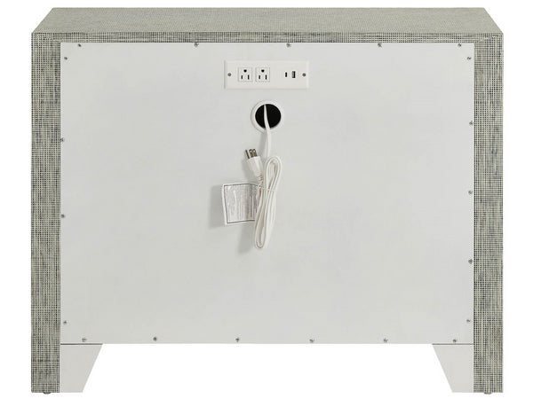 Universal Furniture Seascape Chest – Coastal Textured Grasscloth Storage Solution For Nightstand Or Accent Décor Seascape Blue  U533b366-universal