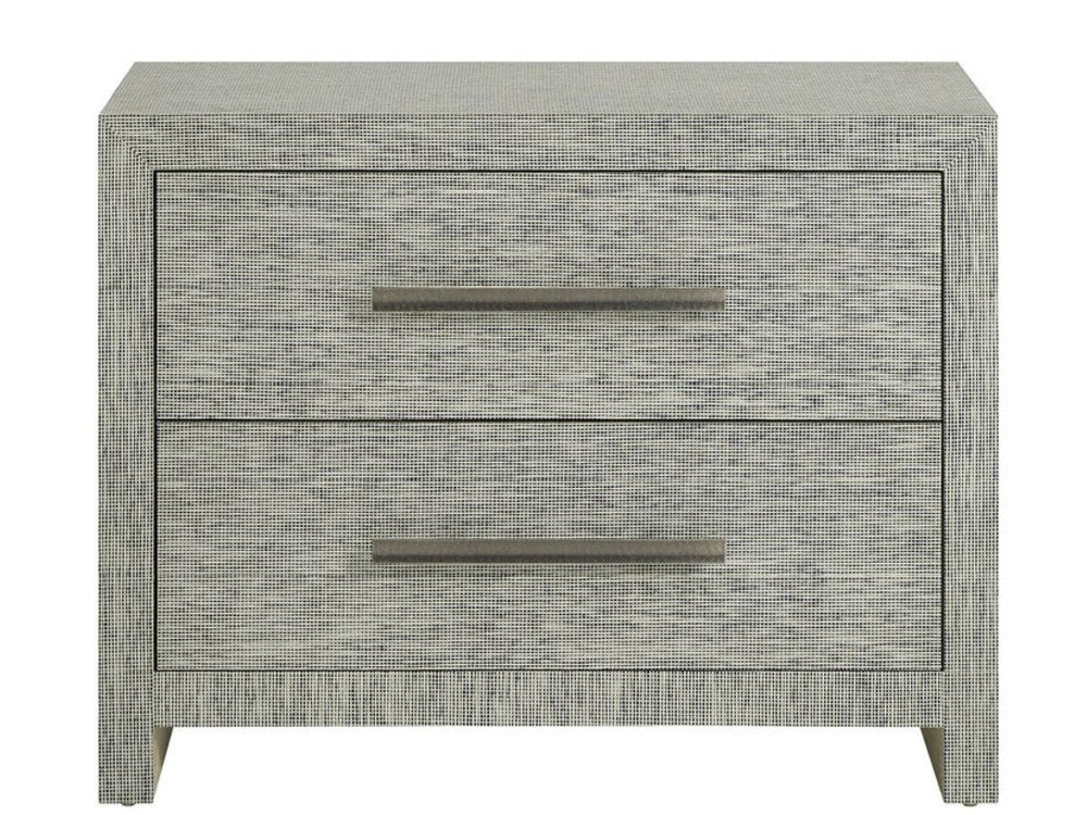 Universal Furniture Seascape Chest – Coastal Textured Grasscloth Storage Solution For Nightstand Or Accent Décor Seascape Blue  U533b366-universal