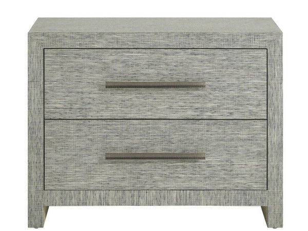 Universal Furniture Seascape Chest – Coastal Textured Grasscloth Storage Solution For Nightstand Or Accent Décor Seascape Blue  U533b366-universal
