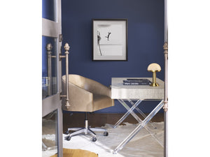 Universal Furniture Seascape Writing Desk - Coastal Elegance With Acrylic Legs And Hidden Storage For Inspired Creativity Seascape Blue  U533b813-universal