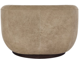 Universal Furniture Fitz Swivel Chair - Stylish Comfort With Deep Cushioning And Warm Oak Finish For Any Chic Space  100% Leather U539503-1830-1-universal