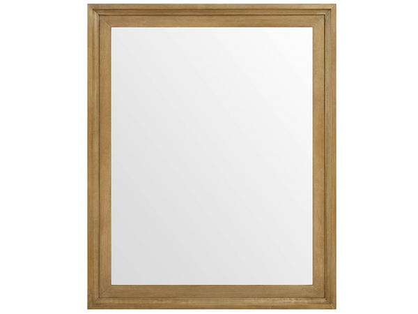 Universal Furniture Brindle Wood Frame Wall Mirror Dual Orientation Warm Toned Bedroom Entryway Accent U55004M