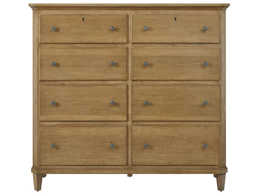 Universal Furniture Brindle Eight Drawer Chest with Cedar Lining and Felt Jewelry Trays for Bedroom U550150