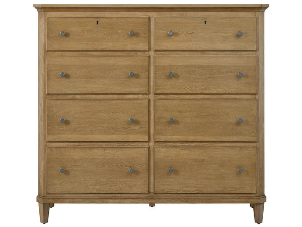 Universal Furniture Brindle Eight Drawer Chest with Cedar Lining and Felt Jewelry Trays for Bedroom U550150