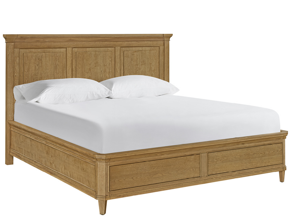Universal Furniture Brindle Panel Bed with Footboard Drawers for Organized Bedroom Storage Solutions King U550220SB
