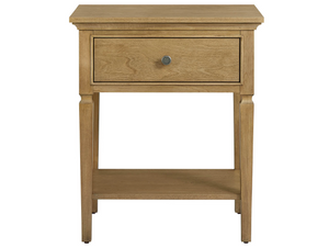 Universal Furniture Brindle Soft Close Nightstand with Built in Charging Cedar Lined Bedroom Storage 1 Drawer U550351