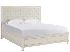 Universal Furniture Willow Upholstered Storage Bed Natural Fabric Headboard Modern Bedroom Design King-86D x 66W x 58H U550A310SB