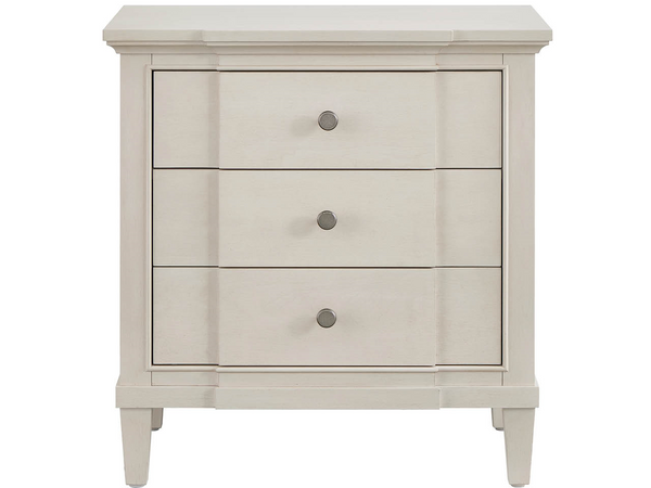 Universal Furniture Willow Three Drawer Nightstand with Built in Usb Charging and Soft Close Storage 3 Drawers U550A350