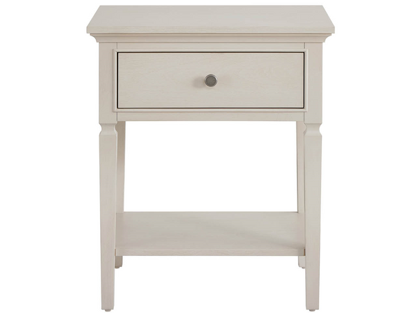 Universal Furniture Willow Three Drawer Nightstand with Built in Usb Charging and Soft Close Storage 1 Drawer U550A351