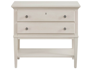 Universal Furniture Willow Three Drawer Nightstand with Built in Usb Charging and Soft Close Storage 2 Drawers U550A356
