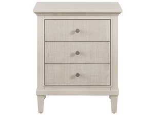 Universal Furniture Meadow Nightstand with Wallpaper Drawer Fronts Built-in Usb Outlets Willow Finish U550A357