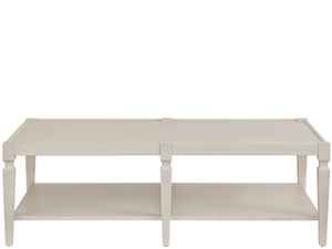 Universal Furniture Willow Cocktail Table with Open Shelf for Contemporary Living Room Decor U550A829