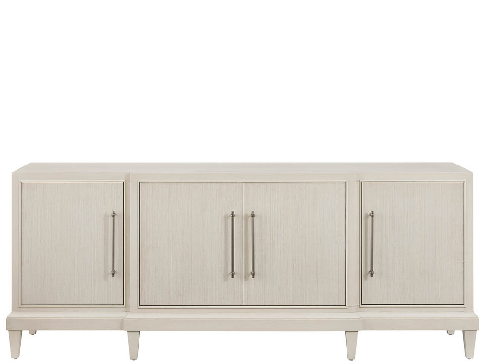 Universal Furniture Meadow Credenza with Willow Finish and Wallpaper Doors for Modern Living Spaces U550A966