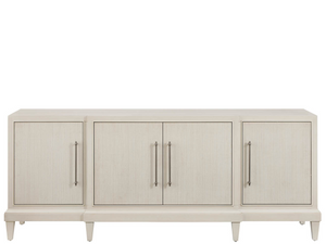 Universal Furniture Meadow Credenza with Willow Finish and Wallpaper Doors for Modern Living Spaces U550A966