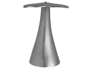 Universal Furniture Whale Tail Accent Table - Sculptural Cast Aluminum In Antique Nickel For Coastal Decor Style Pewter  U533807-universal