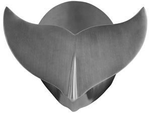 Universal Furniture Whale Tail Accent Table - Sculptural Cast Aluminum In Antique Nickel For Coastal Decor Style Pewter  U533807-universal